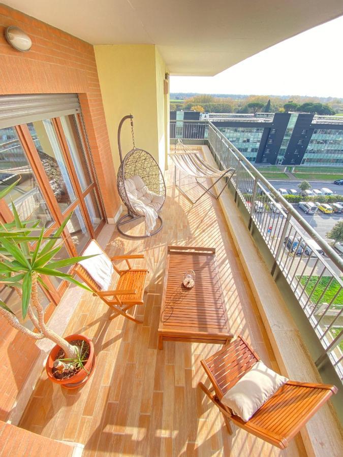 Golden Hour Apartment - Panoramic Terrace Fiumicino Zewnętrze zdjęcie