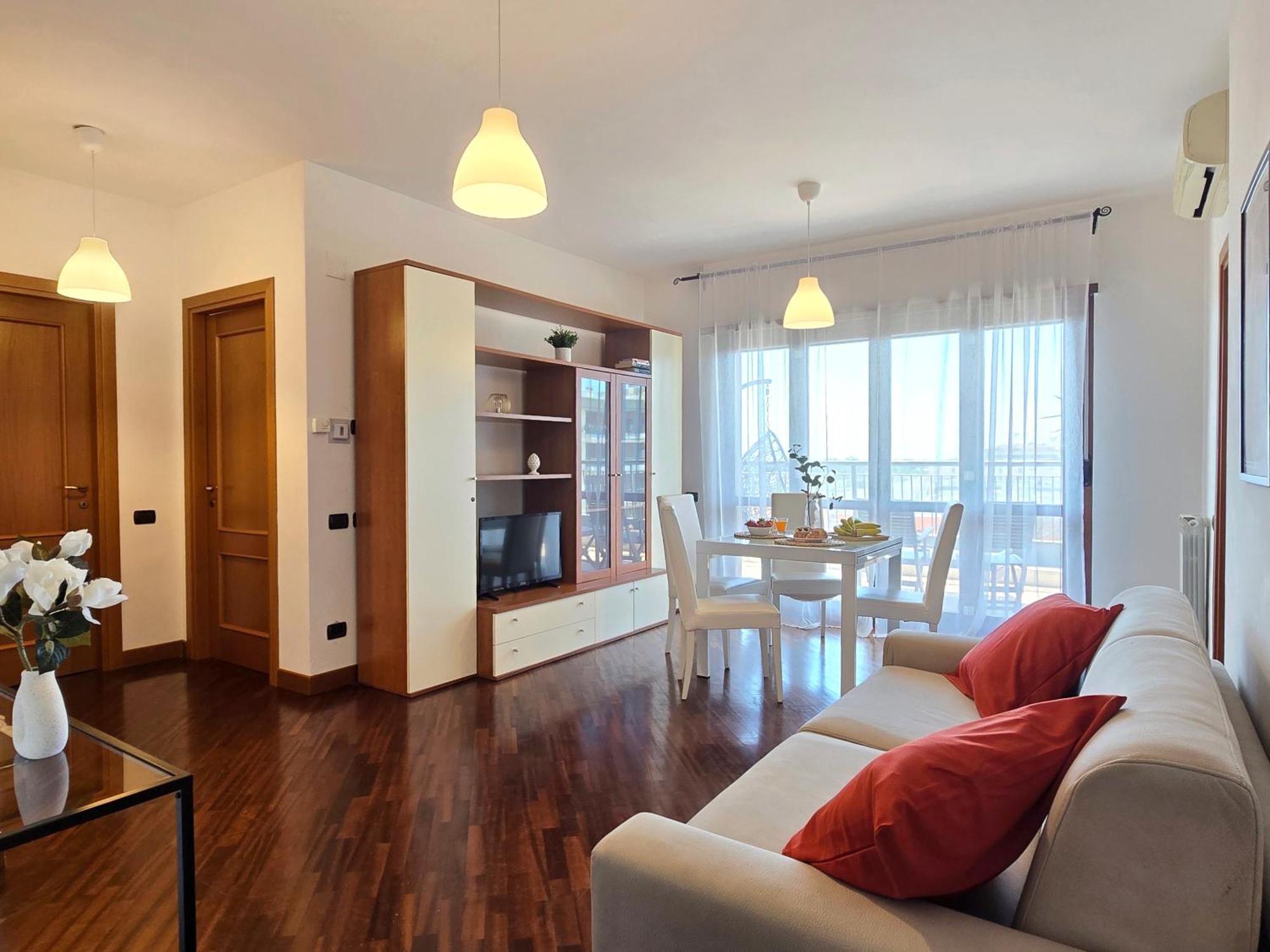 Golden Hour Apartment - Panoramic Terrace Fiumicino Zewnętrze zdjęcie